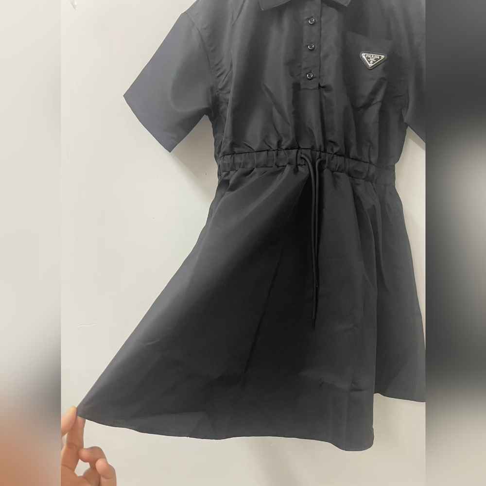 Prada Black Cinched Waist Dress - Picture 7 of 14
